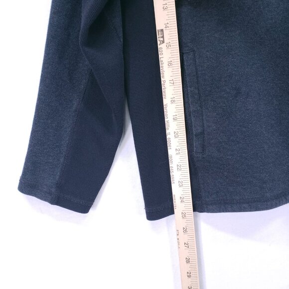 Calvin Klein Men's Pullover Hoodie Sweater Dark Gray Snap Button Size M - Picture 5 of 15